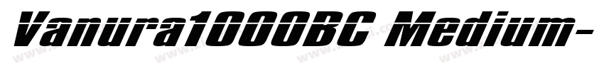 Vanura1000BC Medium字体转换